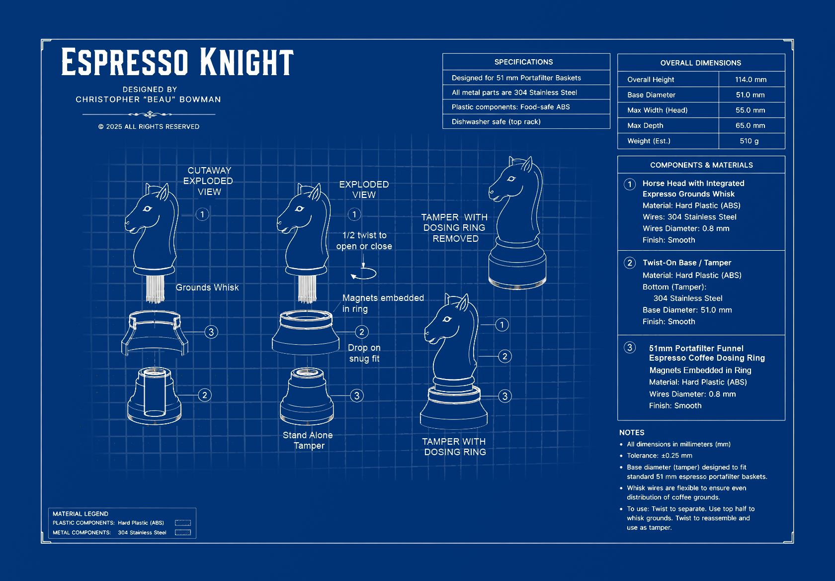 Espresso Knight blueprint view