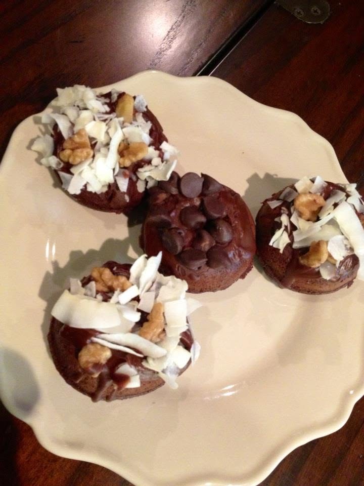 4 of the 24 survived the evening-brownie mini donuts