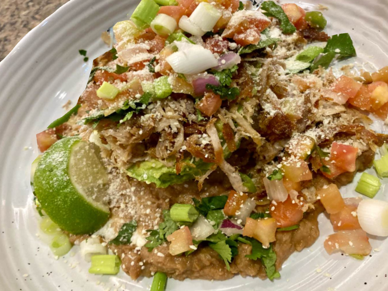 Carnitas stuffed avocado
