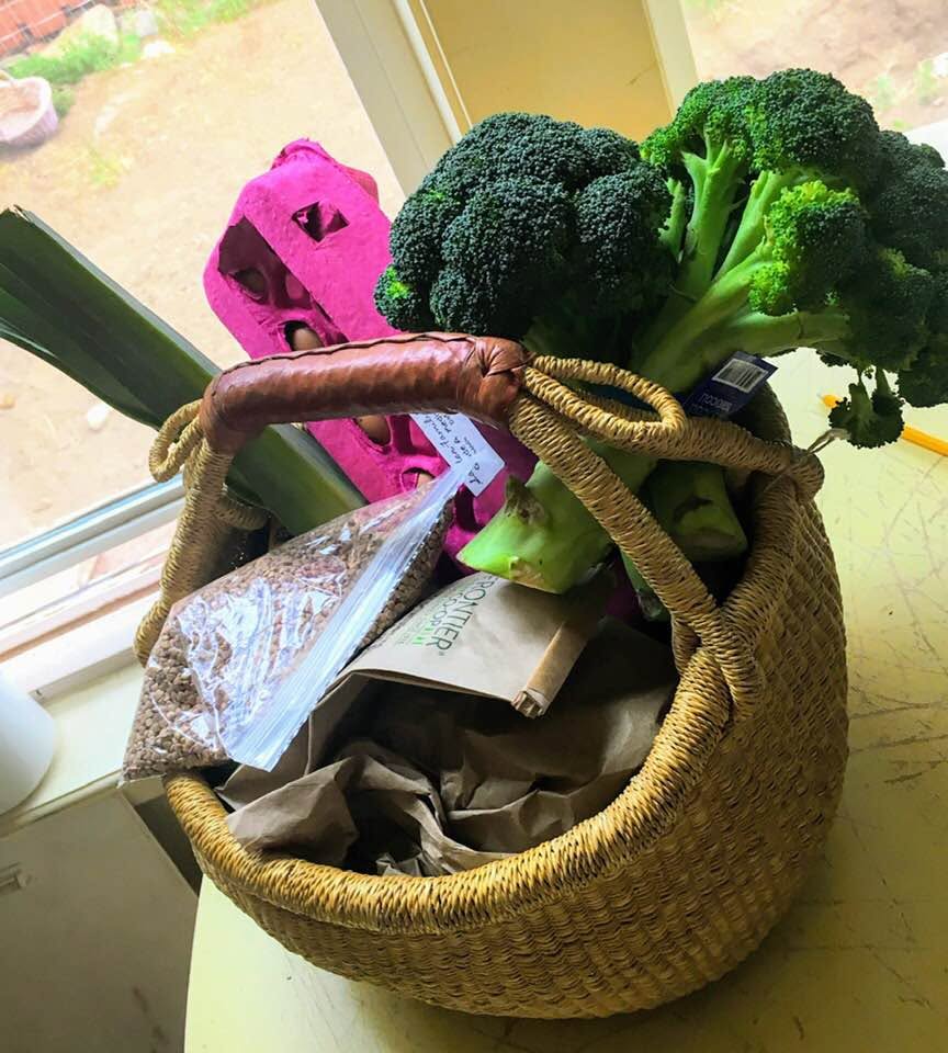 grocery shiopping Crestone style
