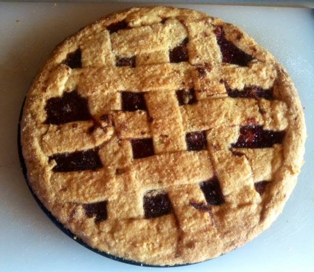 a birthday raspberry tart for Bella