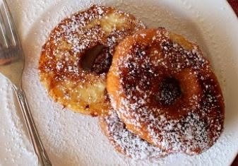 day old discount dounuts slice them in half and turn them into the best French Toast ever