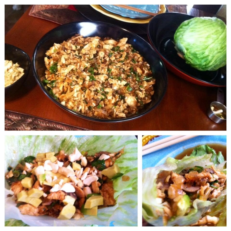 Lettuce wraps from Yuri Elkhaim's All Day Fat Burning Diet book
