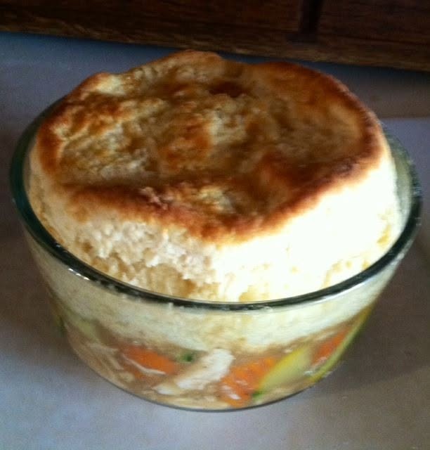made a few mini chicken pot pies