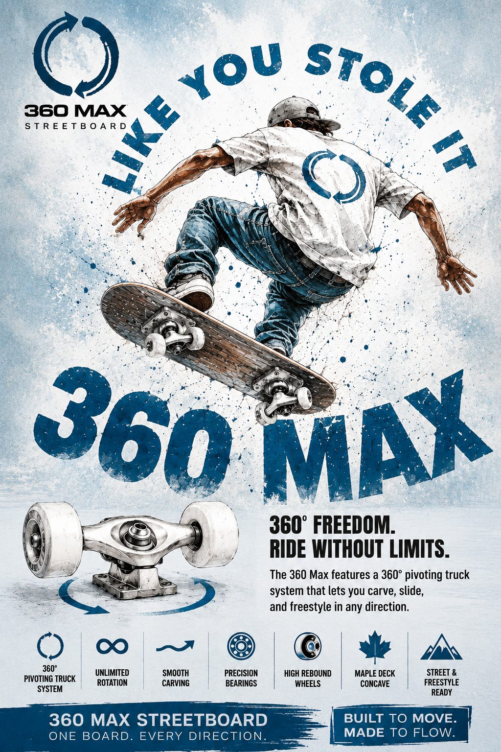 Like you stole it 360 Max ad sheet
